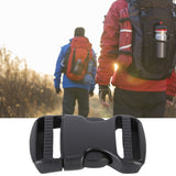 5Pcs Quick Release Buckle Plastic Dual Adjustable Strap Buckles Replacement DIY Craft for Backpack BlackFor 25mm Width Strap - Extra Image