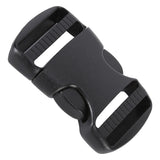 5Pcs Quick Release Buckle Plastic Dual Adjustable Strap Buckles Replacement DIY Craft for Backpack BlackFor 38mm Width Strap - Low Angle