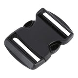 5Pcs Quick Release Buckle Plastic Dual Adjustable Strap Buckles Replacement DIY Craft for Backpack BlackFor 50mm Width Strap - Top-Down View