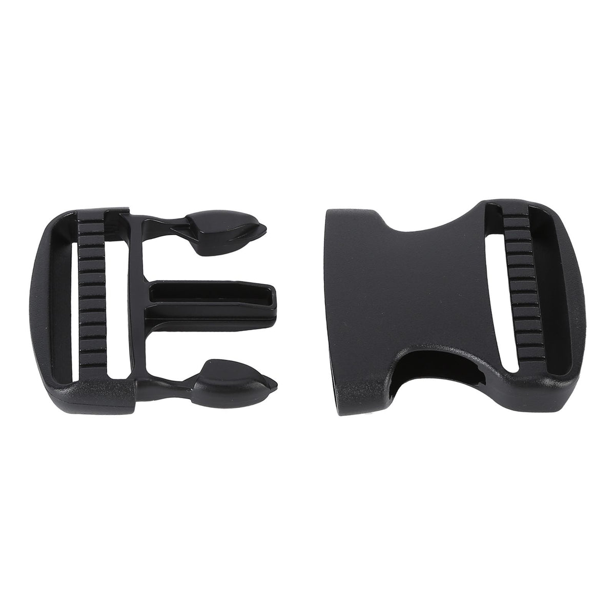 5Pcs Quick Release Buckle Plastic Dual Adjustable Strap Buckles Replacement DIY Craft for Backpack BlackFor 50mm Width Strap