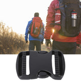 5Pcs Quick Release Buckle Plastic Dual Adjustable Strap Buckles Replacement DIY Craft for Backpack BlackFor 50mm Width Strap - Extra Image