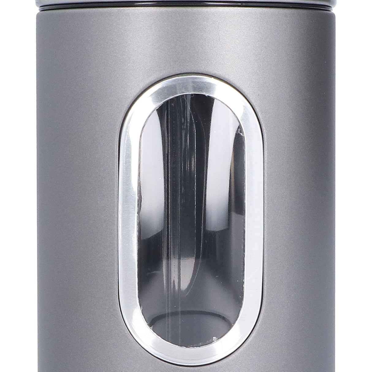 3Pcs Storage Jar Stainless Steel Food Tea Nut Container with Window Durable and Large Capacity for KitchenGrey