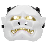 Halloween Festival Costume Horrible Mask Decorative Cosplay Makeup Props for Women MenWhite