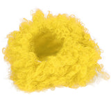 Adult Innovative Color Party Wig Halloween Interesting Headgear for Circus Troup FootballYellow - 45-Degree Angle