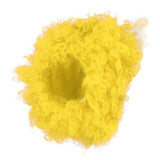 Adult Innovative Color Party Wig Halloween Interesting Headgear for Circus Troup FootballYellow - Close-Up Angle