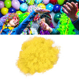 Adult Innovative Color Party Wig Halloween Interesting Headgear for Circus Troup FootballYellow