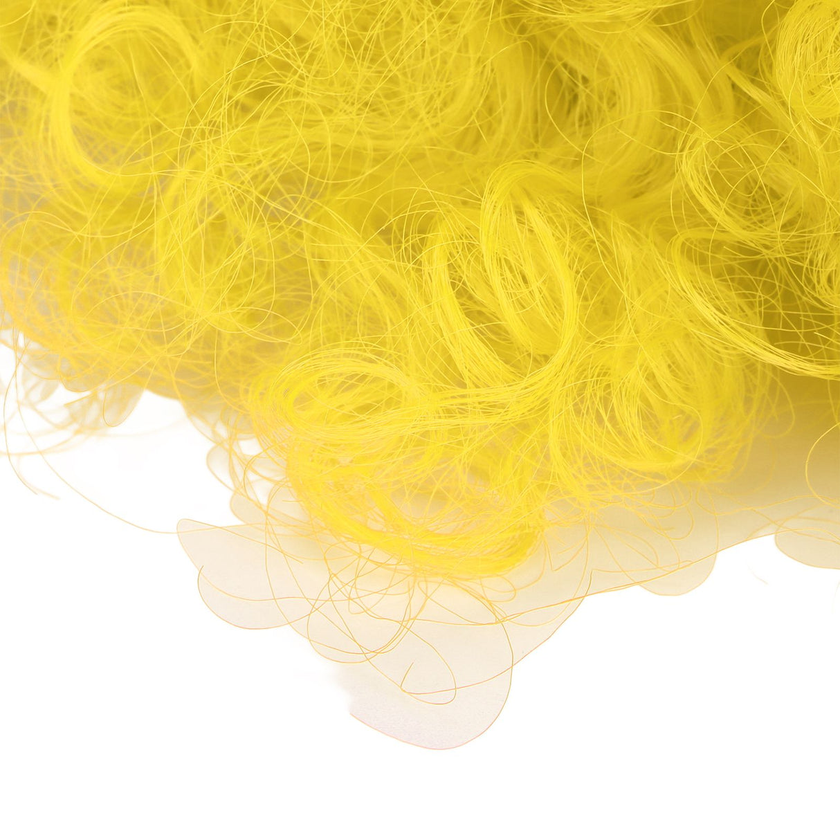 Adult Innovative Color Party Wig Halloween Interesting Headgear for Circus Troup FootballYellow