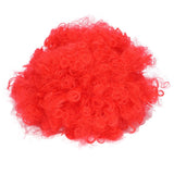 Adult Innovative Color Party Wig Halloween Interesting Headgear for Circus Troup FootballRed