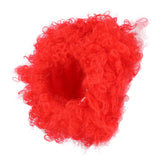 Adult Innovative Color Party Wig Halloween Interesting Headgear for Circus Troup FootballRed - Top-Down View