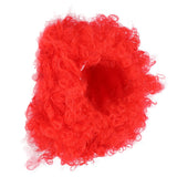 Adult Innovative Color Party Wig Halloween Interesting Headgear for Circus Troup FootballRed