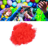 Adult Innovative Color Party Wig Halloween Interesting Headgear for Circus Troup FootballRed