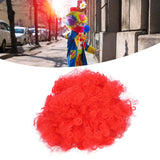 Adult Innovative Color Party Wig Halloween Interesting Headgear for Circus Troup FootballRed
