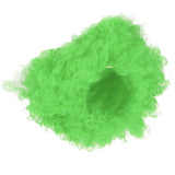 Adult Innovative Color Party Wig Halloween Interesting Headgear for Circus Troup FootballGreen - Side View