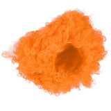 Adult Innovative Color Party Wig Halloween Interesting Headgear for Circus Troup FootballOrange - Side View