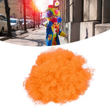 Adult Innovative Color Party Wig Halloween Interesting Headgear for Circus Troup FootballOrange - Extra Image