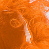 Adult Innovative Color Party Wig Halloween Interesting Headgear for Circus Troup FootballOrange