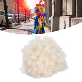 Adult Innovative Color Party Wig Halloween Interesting Headgear for Circus Troup FootballWhite