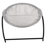 Cat Hanging Bed Soft Breathable Cat Hammock Detachable Pet Bed for 4 Seasons UniversalGray - Top-Down View