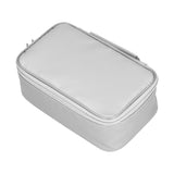 Certificate Storage Bag with Lock Waterproof Fireproof Document Bag File Organizer Bag Passport Money Storage CaseSilver