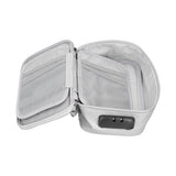 Certificate Storage Bag with Lock Waterproof Fireproof Document Bag File Organizer Bag Passport Money Storage CaseSilver