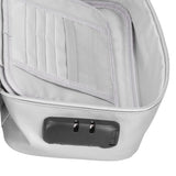 Certificate Storage Bag with Lock Waterproof Fireproof Document Bag File Organizer Bag Passport Money Storage CaseSilver