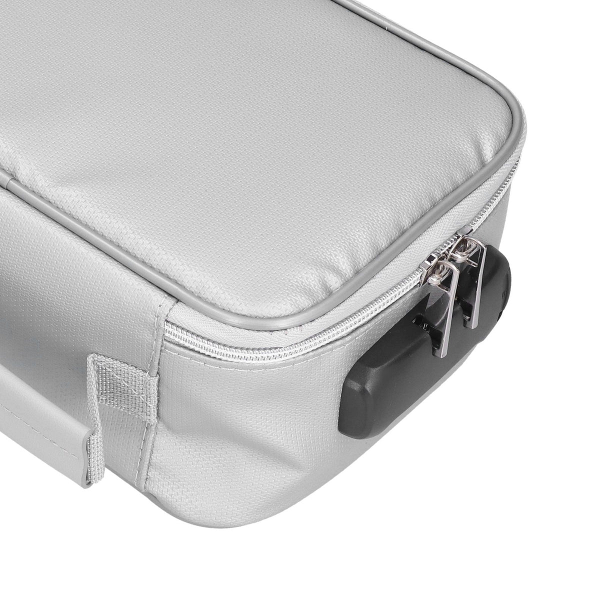 Certificate Storage Bag with Lock Waterproof Fireproof Document Bag File Organizer Bag Passport Money Storage CaseSilver