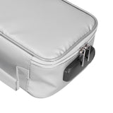 Certificate Storage Bag with Lock Waterproof Fireproof Document Bag File Organizer Bag Passport Money Storage CaseSilver