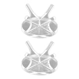 2Pcs Golf Ball Rack High Stability Strong Firmness Simple Baseball Display StandTransparent 2 Pieces - Side View