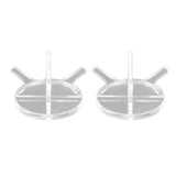 2Pcs Golf Ball Rack High Stability Strong Firmness Simple Baseball Display StandTransparent 2 Pieces - 45-Degree Angle