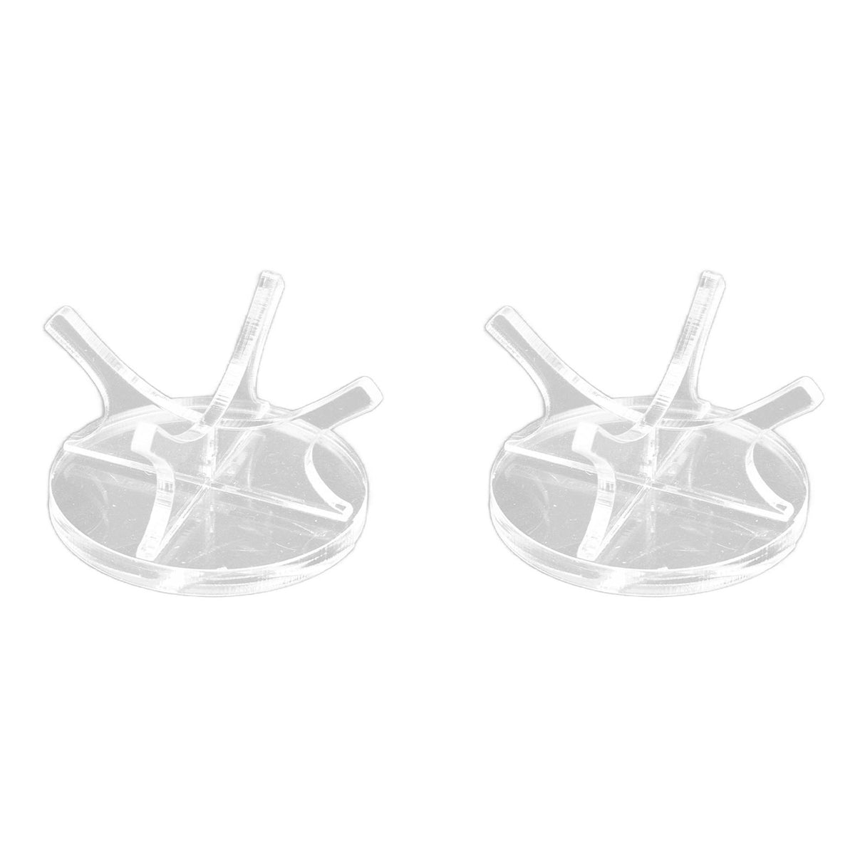 2Pcs Golf Ball Rack High Stability Strong Firmness Simple Baseball Display StandTransparent 2 Pieces