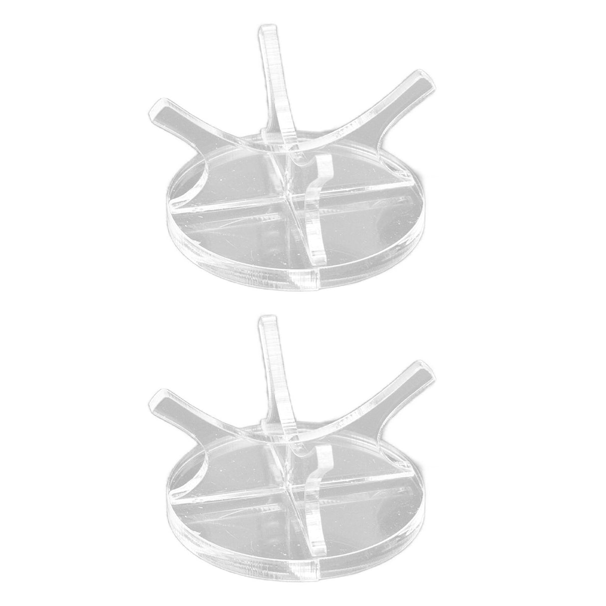 2Pcs Golf Ball Rack High Stability Strong Firmness Simple Baseball Display StandTransparent 2 Pieces