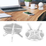 2Pcs Golf Ball Rack High Stability Strong Firmness Simple Baseball Display StandTransparent 2 Pieces