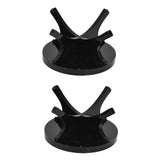 2Pcs Golf Ball Rack High Stability Strong Firmness Simple Baseball Display StandBlack 2 Pieces - Side View