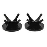 2Pcs Golf Ball Rack High Stability Strong Firmness Simple Baseball Display StandBlack 2 Pieces - Top-Down View
