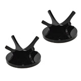 2Pcs Golf Ball Rack High Stability Strong Firmness Simple Baseball Display StandBlack 2 Pieces - Close-Up Angle