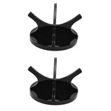 2Pcs Golf Ball Rack High Stability Strong Firmness Simple Baseball Display StandBlack 2 Pieces - Low Angle