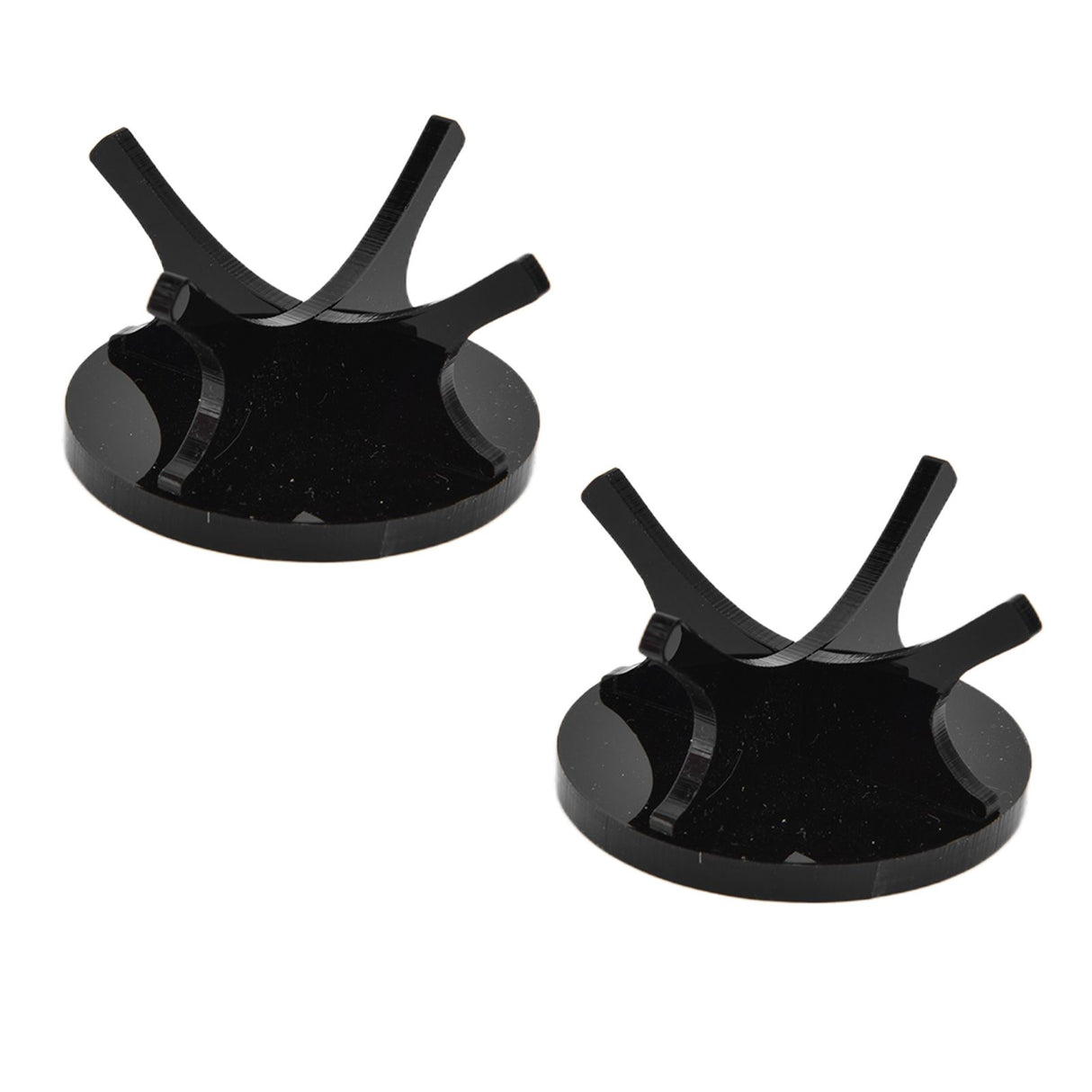 2Pcs Golf Ball Rack High Stability Strong Firmness Simple Baseball Display StandBlack 2 Pieces