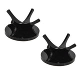 2Pcs Golf Ball Rack High Stability Strong Firmness Simple Baseball Display StandBlack 2 Pieces