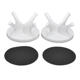 2Pcs Golf Ball Rack High Stability Strong Firmness Simple Baseball Display StandWhite 2 Pieces
