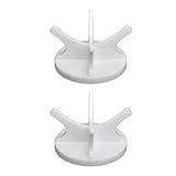 2Pcs Golf Ball Rack High Stability Strong Firmness Simple Baseball Display StandWhite 2 Pieces - Front View