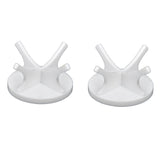 2Pcs Golf Ball Rack High Stability Strong Firmness Simple Baseball Display StandWhite 2 Pieces - Top-Down View