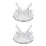 2Pcs Golf Ball Rack High Stability Strong Firmness Simple Baseball Display StandWhite 2 Pieces - 45-Degree Angle