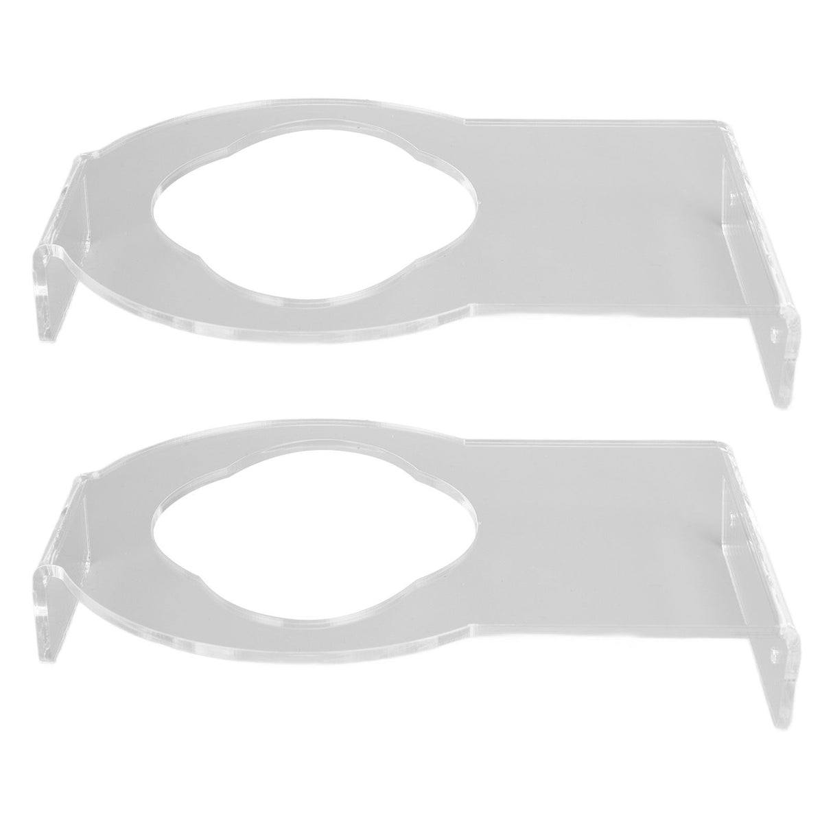 2Pcs Basketball Rack Acrylic Lightweight Small Stable Ball Wall Mount for Home Shop GymnasiumTransparent
