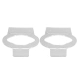 2Pcs Basketball Rack Acrylic Lightweight Small Stable Ball Wall Mount for Home Shop GymnasiumTransparent