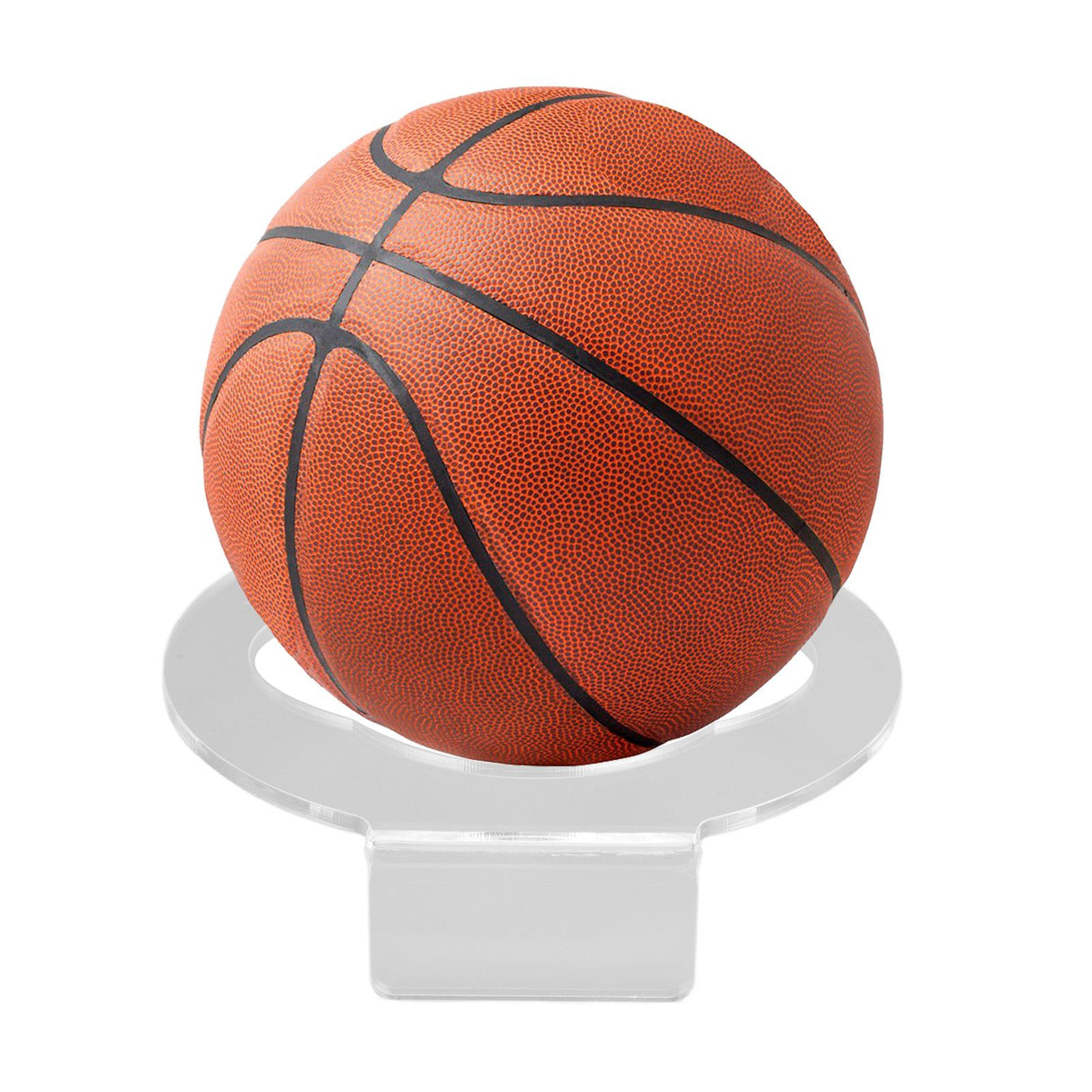 2Pcs Basketball Rack Acrylic Lightweight Small Stable Ball Wall Mount for Home Shop GymnasiumTransparent