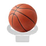 2Pcs Basketball Rack Acrylic Lightweight Small Stable Ball Wall Mount for Home Shop GymnasiumTransparent