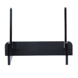 Acrylic Book Display Stand Book Holder Bookrack Bookshelf Office Bookcase for Kitchen HomeBlack