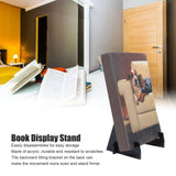Acrylic Book Display Stand Book Holder Bookrack Bookshelf Office Bookcase for Kitchen HomeBlack - Extra Image