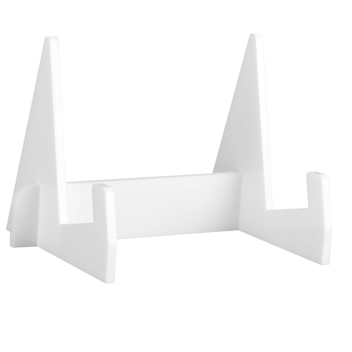 Acrylic Book Display Stand Book Holder Bookrack Bookshelf Office Bookcase for Kitchen HomeWhite