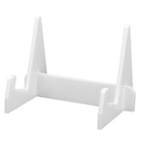 Acrylic Book Display Stand Book Holder Bookrack Bookshelf Office Bookcase for Kitchen HomeWhite - Side View